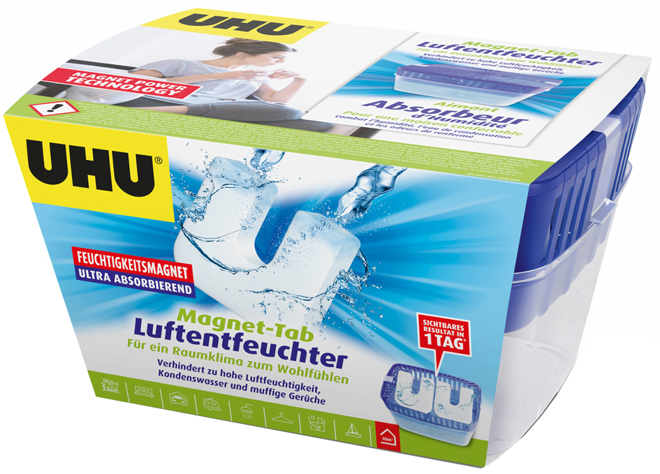 Absorbeur d'humidité à aimant à humidité, 2 x 450 g