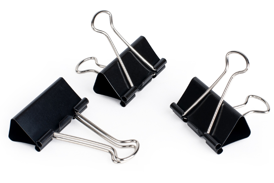 pavo Pince double clip, (L)19 mm, écartement 7 mm, noir
