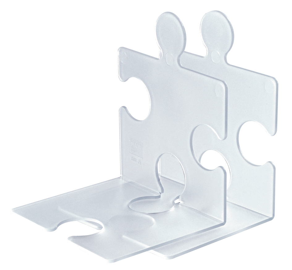 HAN Serre-livres PUZZLE, set de 2, translucide