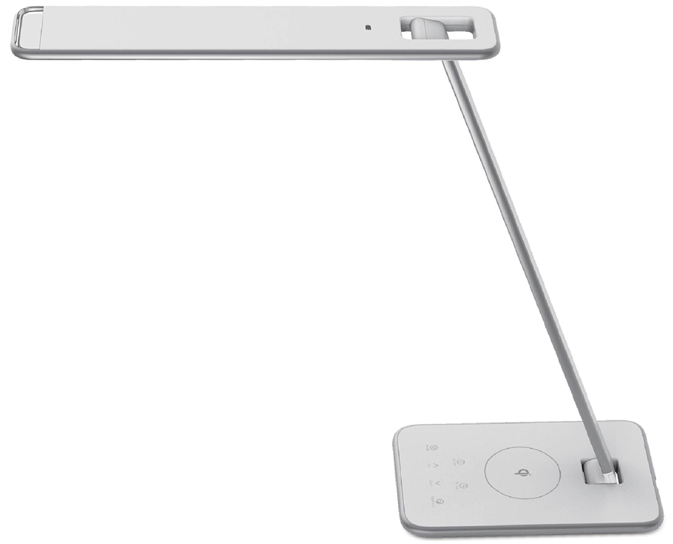 UNiLUX Lampe de bureau à LED JAZZ, blanc / gris métallisé