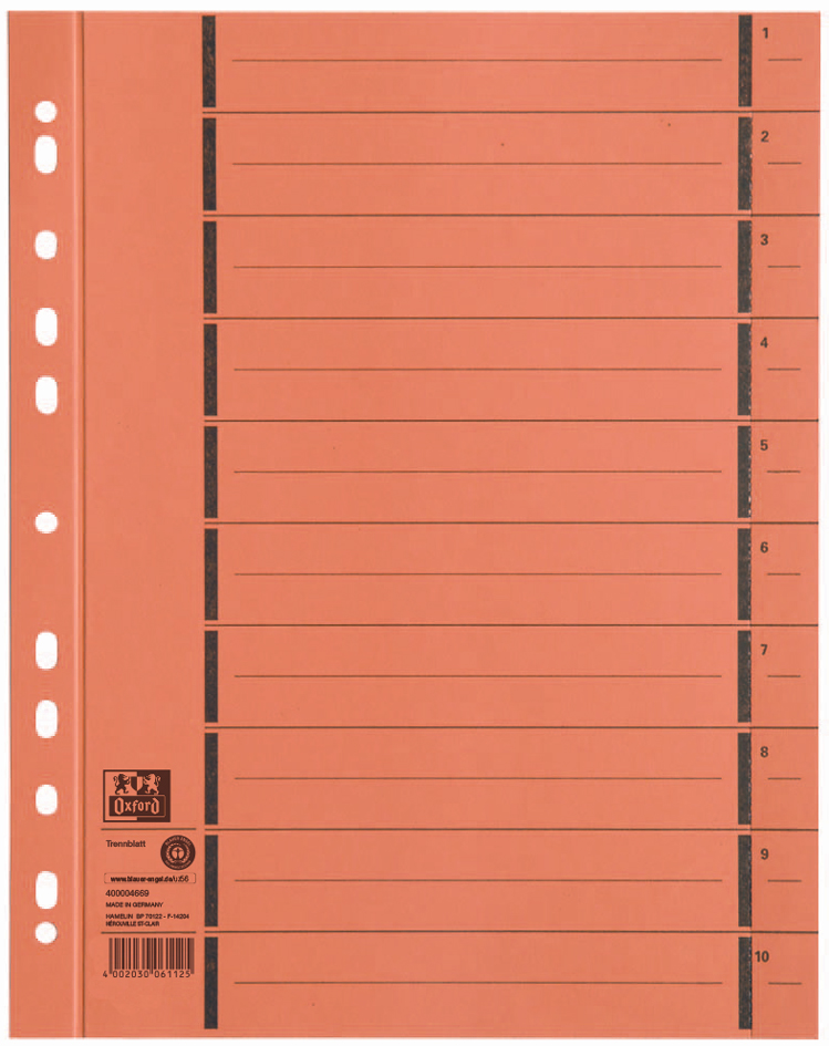 Intercalaires A4 XL