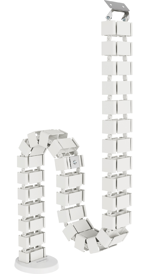 Chemin de câble flexible CableSpine, blanc