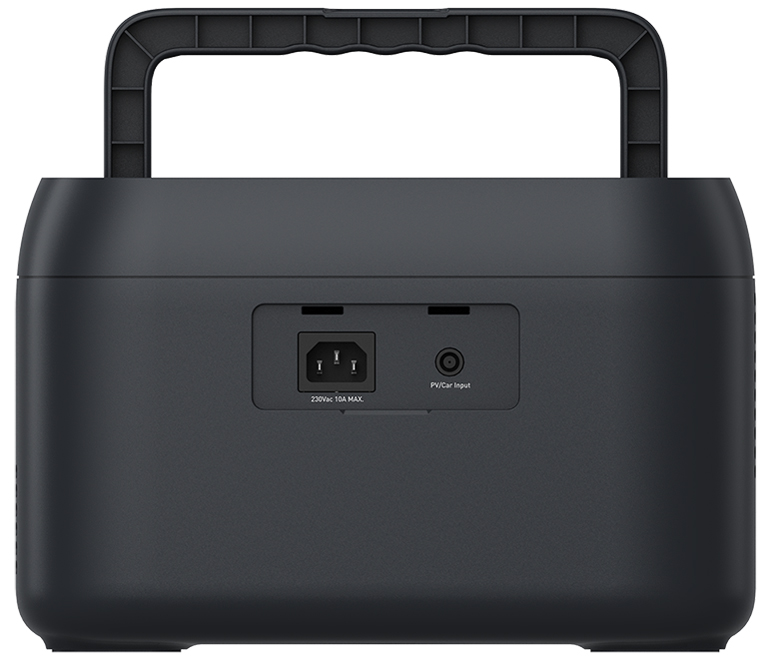 Chargeur mobile/powerstation, 600 watts - Vue de dos
