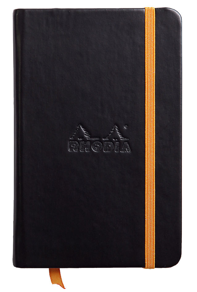 RHODIA Carnet rigide RHODIARAMA, 90 x 140 mm, ligné, noir