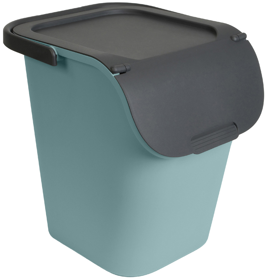 EDA Poubelle de tri 'TriHome', 40 litres, vert/anthracite