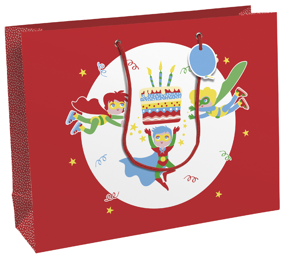Sacs cadeaux à motifs, enfants