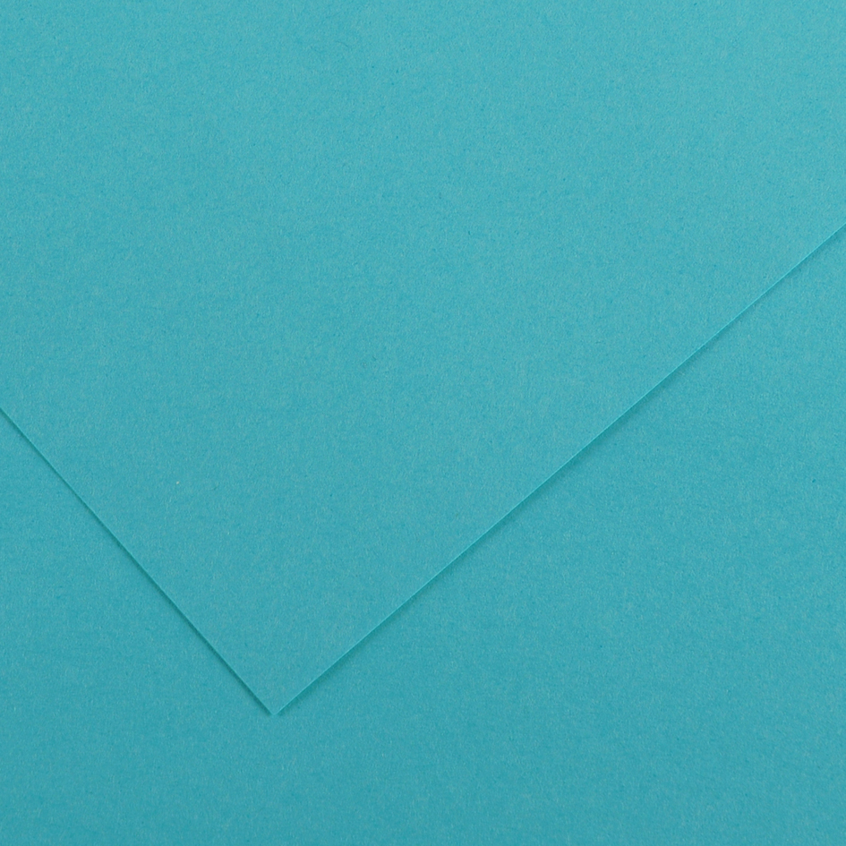 CANSON Papier Vivaldi, 500 x 650 mm, 240 g/m2,bleu turquoise