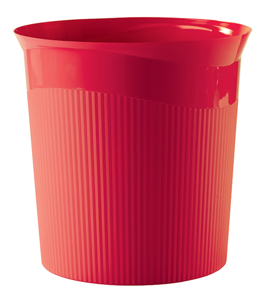 HAN Corbeille à papier Re-LOOP, 13 litres, rouge