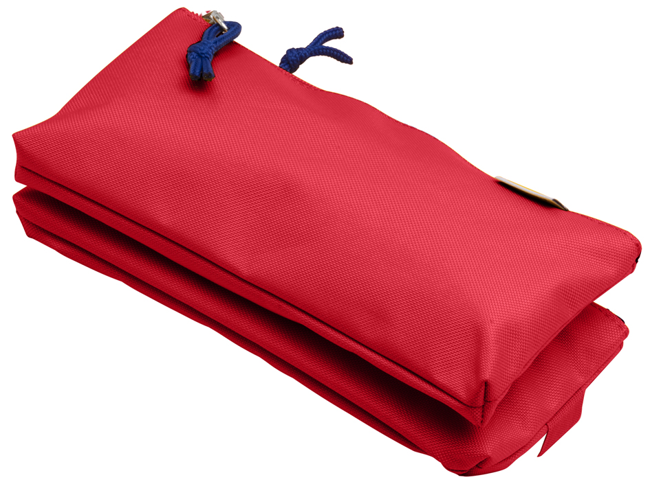 Oxford Trousse à deux compartiments, polyester, rouge