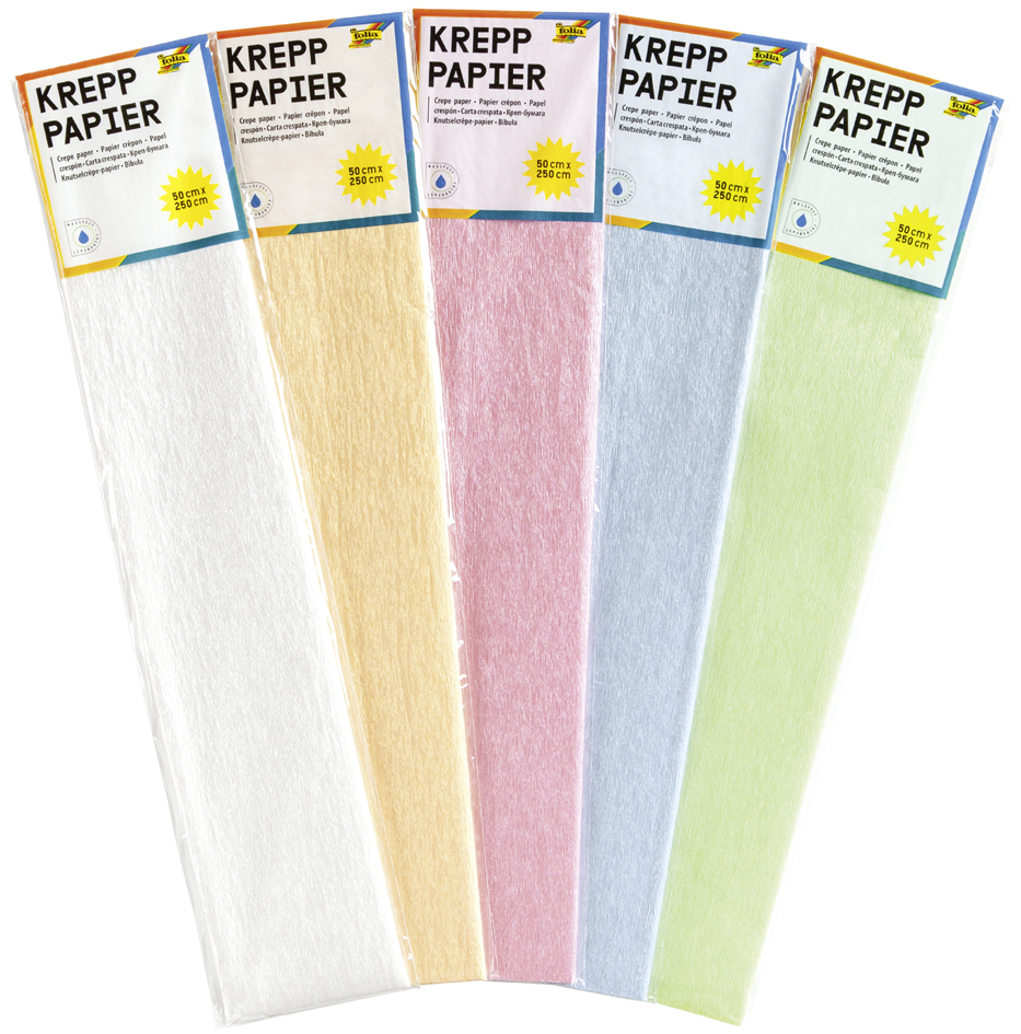 folia Papier crépon irisé, rouleau, (l)500 mm x (L)2,5 m