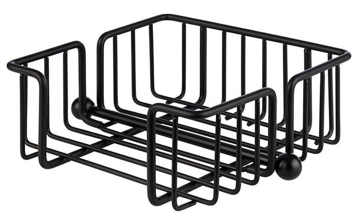APS Support pour serviettes URBAN, métal, noir