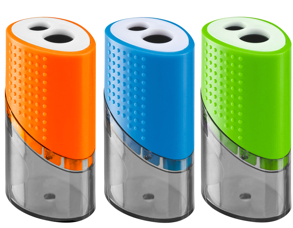Taille-crayons 2 trous, plastique