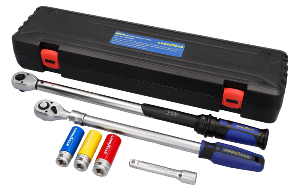 Kit de changement de roue de voiture, 6 pièces