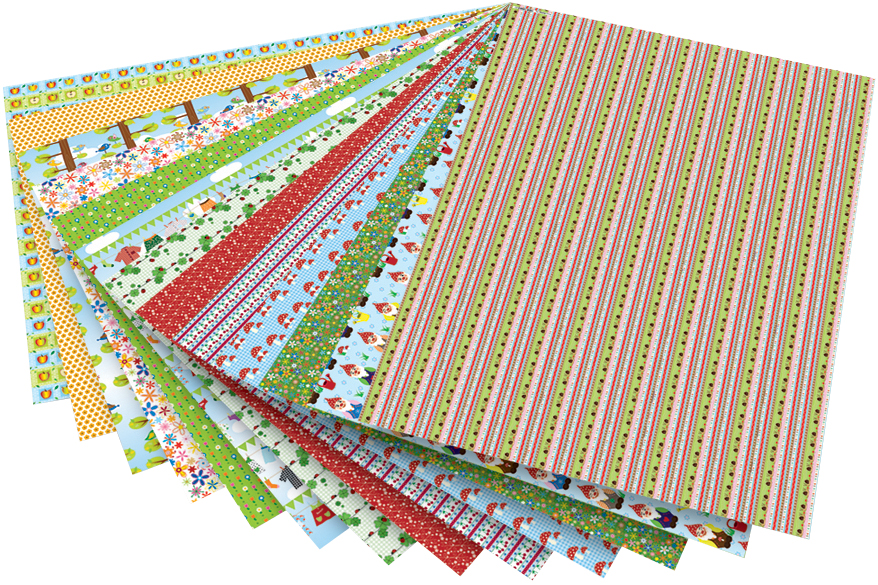 Carton à motif "jardin"