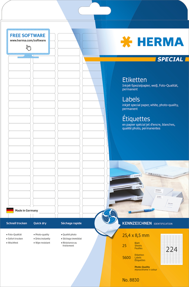 Etiquettes glossy