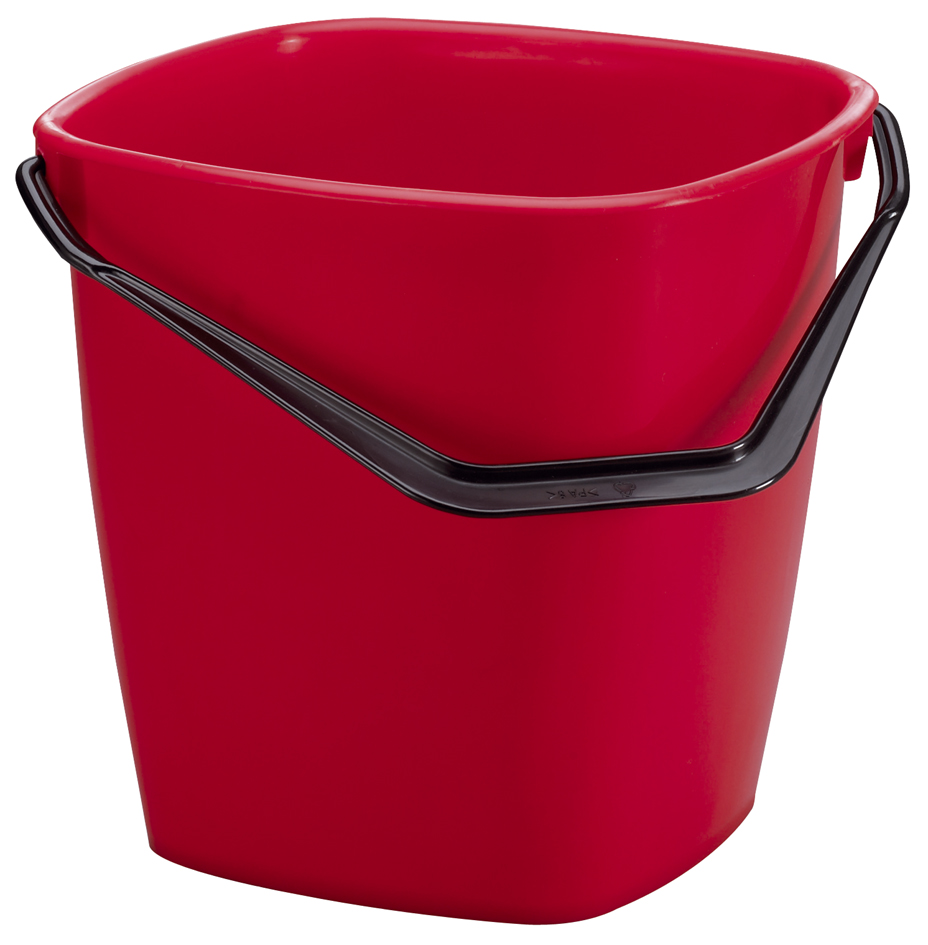 DURABLE Seau de ménage BUCKET, 14 litres, rouge