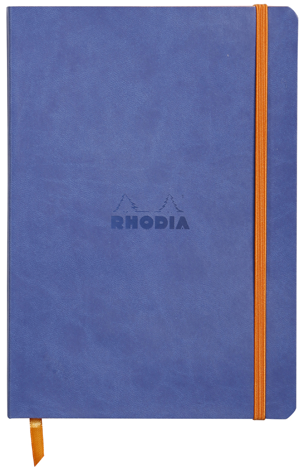 RHODIA Carnet souple RHODIARAMA, A5, ligné, bleu saphir