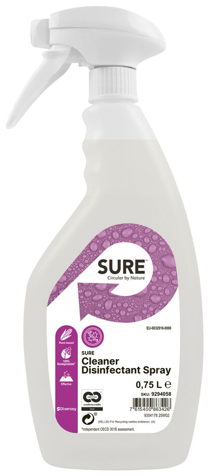 SURE Nettoyant désinfectant 'Cleaner Disinfectant', 750 ml