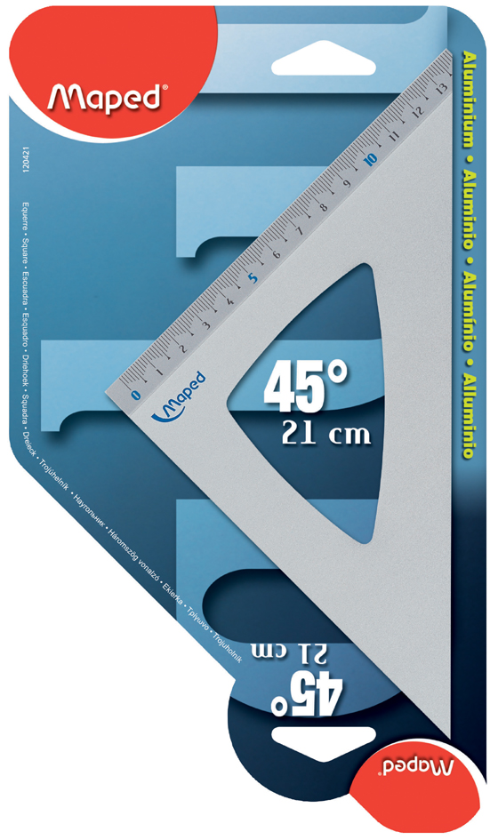 Maped Equerre 45 degrés, en aluminium