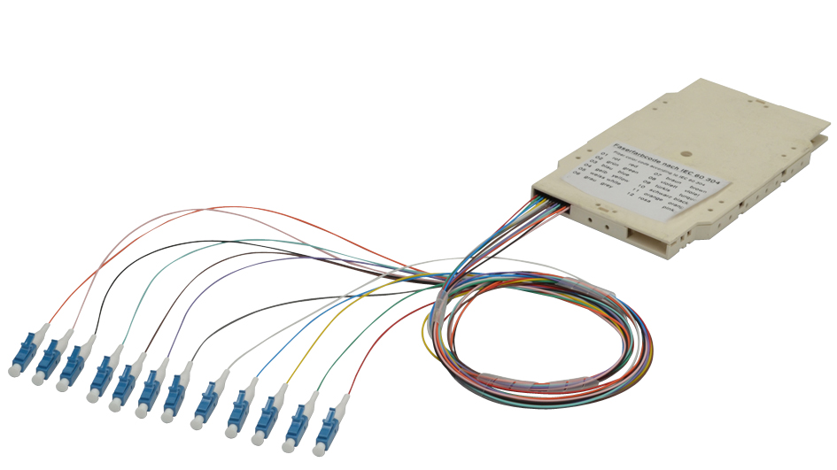 DIGITUS Cassette d'épissure prémontée, LC (APC), SM