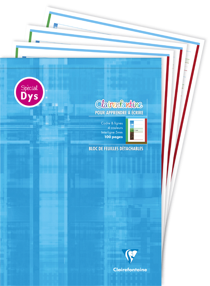Visuel de référence: Bloc de feuilles spécial DYS, interligne 5 mm