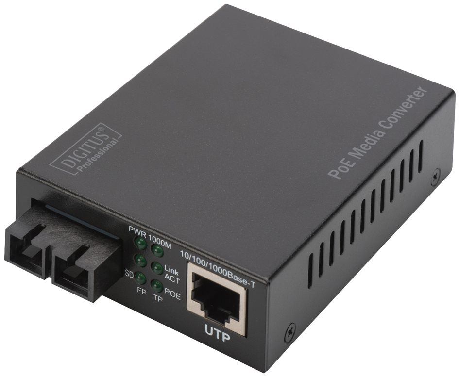 Visuel de référence : Convertisseur de média Gigabit PoE