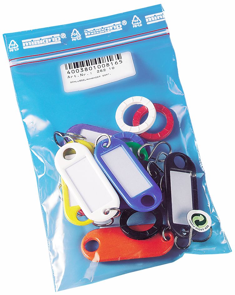WEDO Porte-clés et anneaux, dans un sachet, assorti
