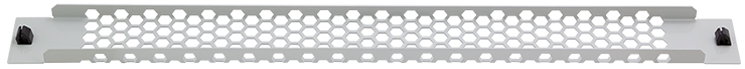 LogiLink Panneau d'aération 19', sans outil, 1 U, gris clair