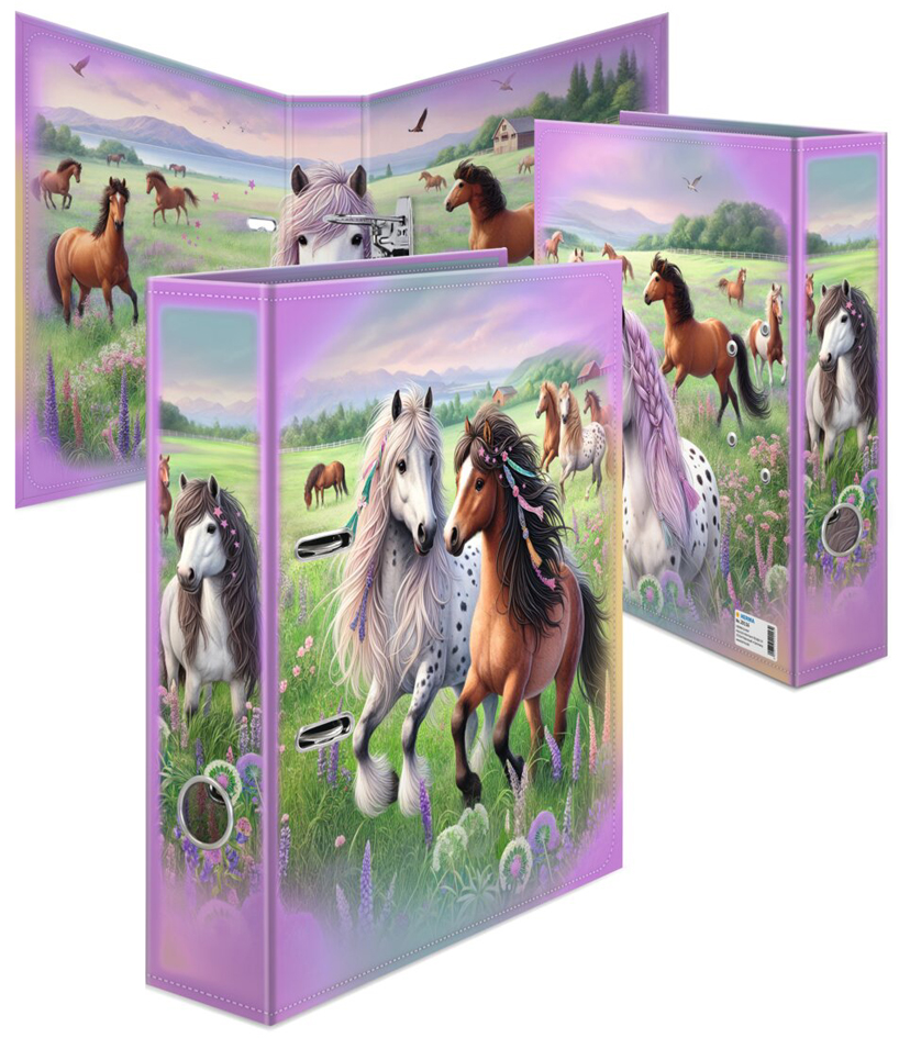 HERMA Classeur à motif 'Le monde des chevaux', A4