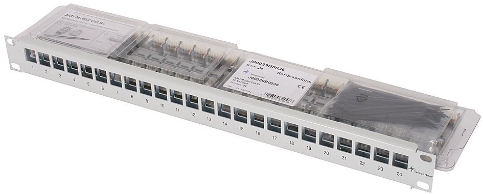 Supports modules 19"