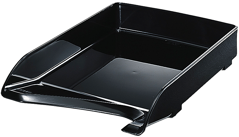LEITZ Corbeille à courrier Elegant, A4, polystyrène, noir