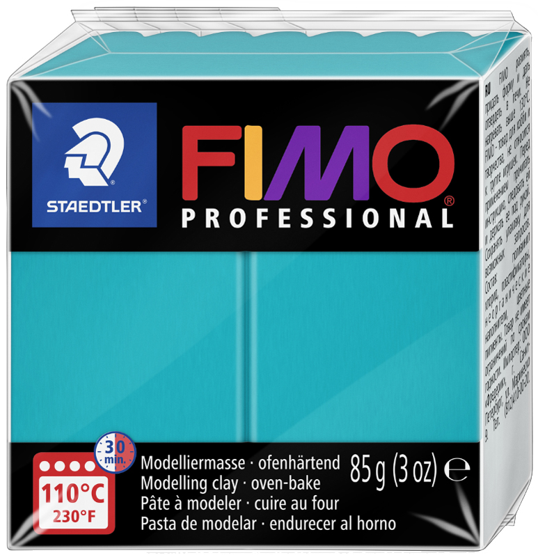 FIMO PROFESSIONAL Pâte à modeler, à cuire au four, turquoise
