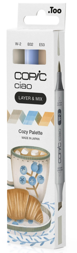 COPIC Marqueur ciao, set de 3 'Cozy Palette'