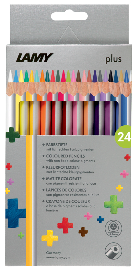 LAMY Crayon de couleur triangulaire plus, étui carton de 24