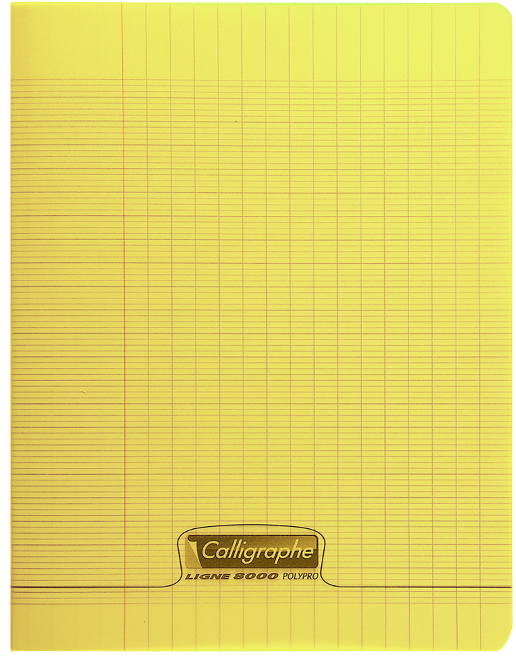Visuel de référence: Cahier piqûre polypro, jaune