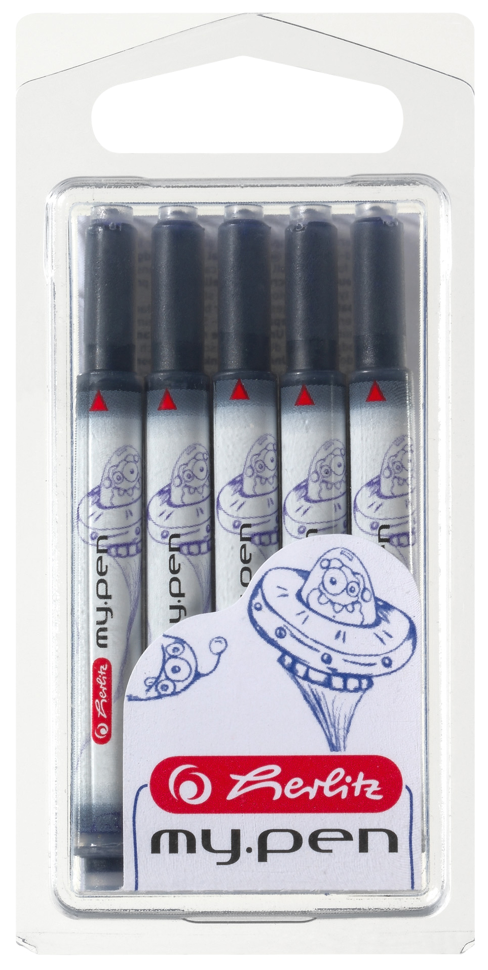 herlitz Cartouches d'encre longues 'my.pen', bleu