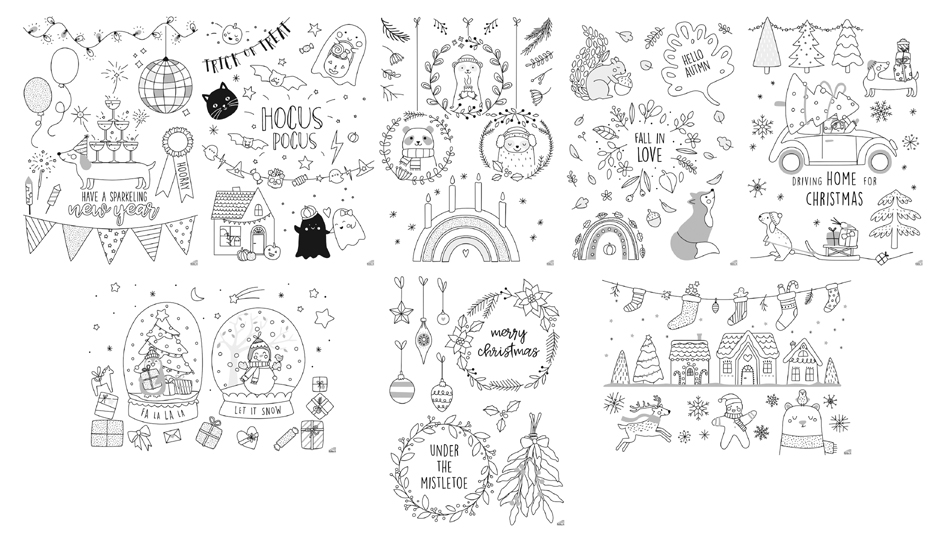 Sets de marqueurs pour verre