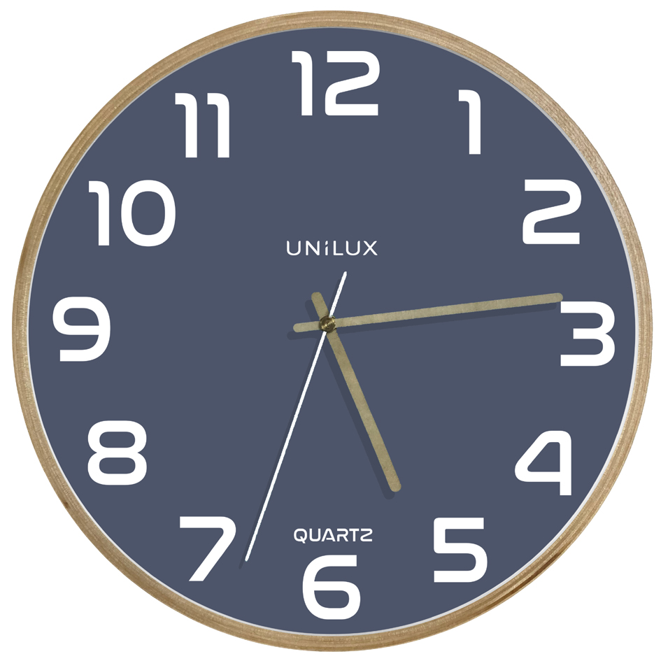 UNiLUX Horloge murale à quartz 'BALTIC', bleu