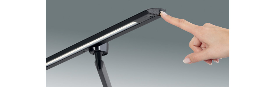 Vue détaillée: Interrupteur / variateur sur la tête de lampe