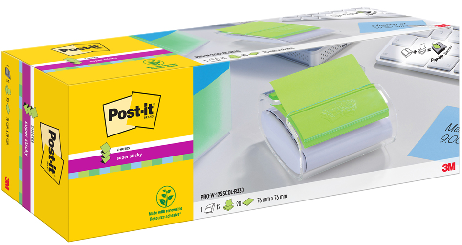 Distributeur de notes adhésives Z-Notes PRO - pack économique Oasis Collection