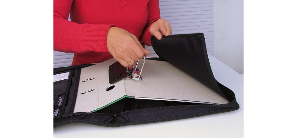 WEDO Porte-documents, pour classeur de format A4, noir