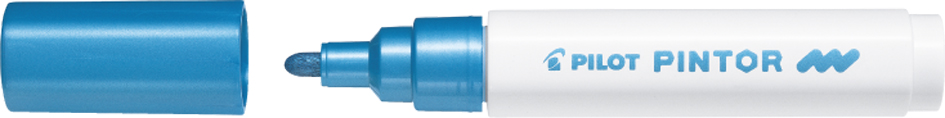 PILOT Marqueur à pigment PINTOR, medium, bleu métal