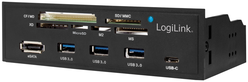 LogiLink Panneau multifonctions 5,25', lecteur de 6 cartes