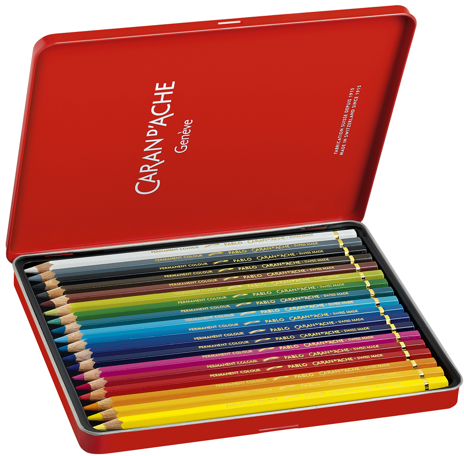 Détail des couleurs de l'étui en métal de 18