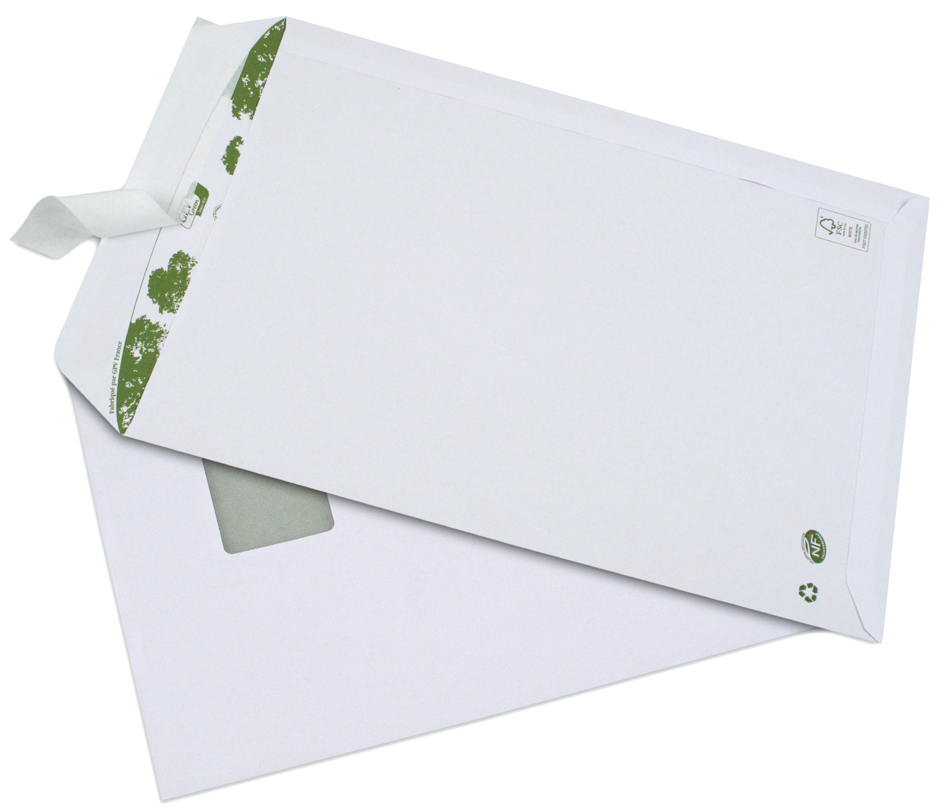 GPV Pochettes d'expédition ERA Pure, C4, avec fenêtre, blanc