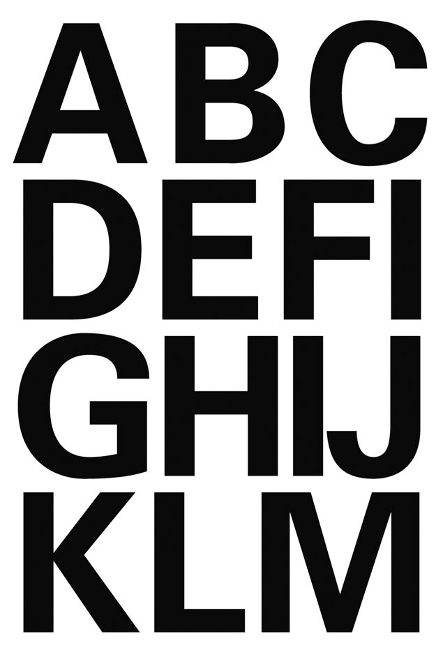 Stickers chiffres & lettres