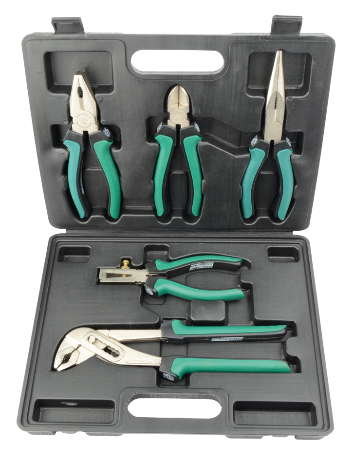 Kit de pinces professionnelles, dans une malette en plastique