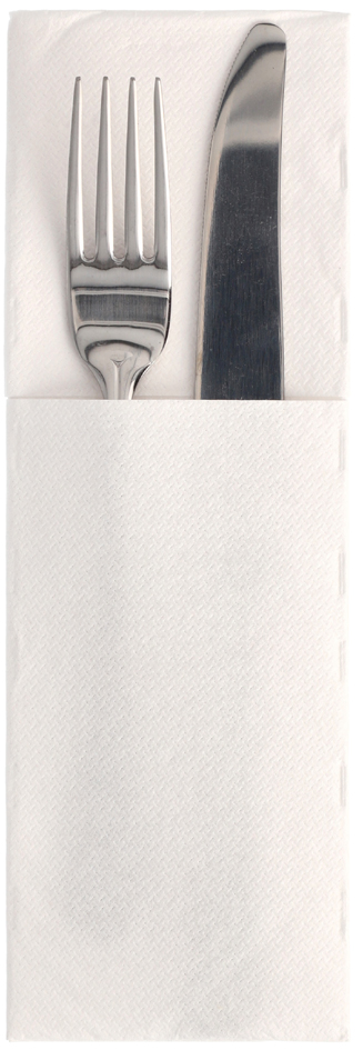 PAPSTAR Serviette pochette 'ROYAL Collection', blanc