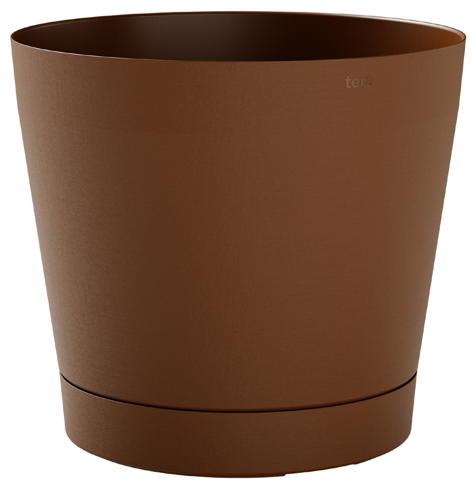 tera Pot de fleurs 'Orione', diamètre: 190 mm, caramel