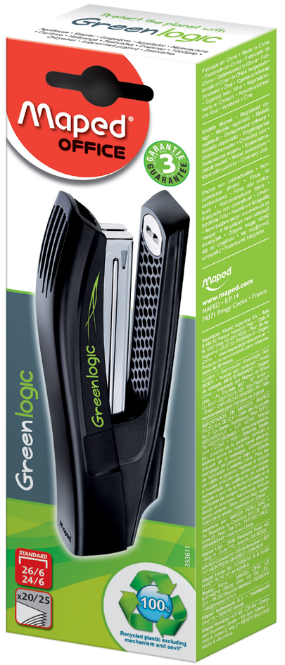 Agrafeuse Full Strip Greenlogic, dans un emballage